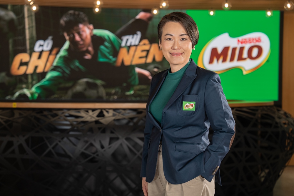 Bức Tường Ý Chí từ Nestlé MILO ghi nhận sự tham gia của 10.000 trẻ em trên toàn quốc 3 Ba Philomena Tan Giam doc nganh hang MILO va Sua Cong ty Nestle Viet Nam