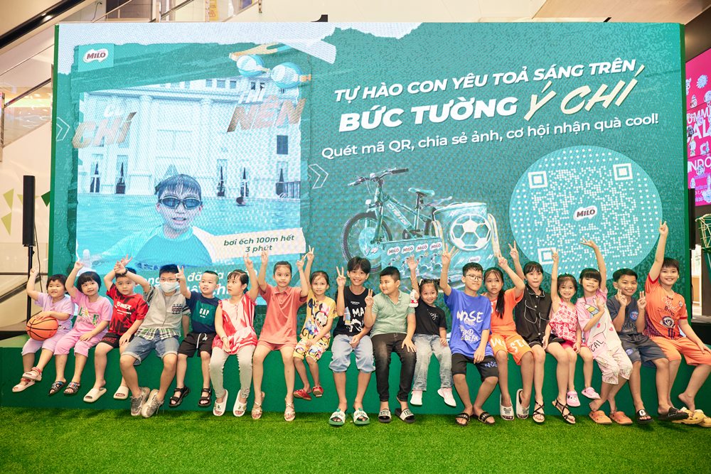 Nestle MILO to chuc hoat dong Buc tuong Y chi tren quy mo toan quoc thu hut hon 8.000 gia dinh Viet cung con dang ky tham gia