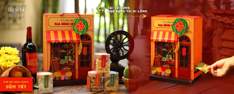 Bộ sưu tập Quà Tết Xanh độc đáo, nhiều công năng từ Ikachi 1 Qua Tet Xanh Ikachi 2