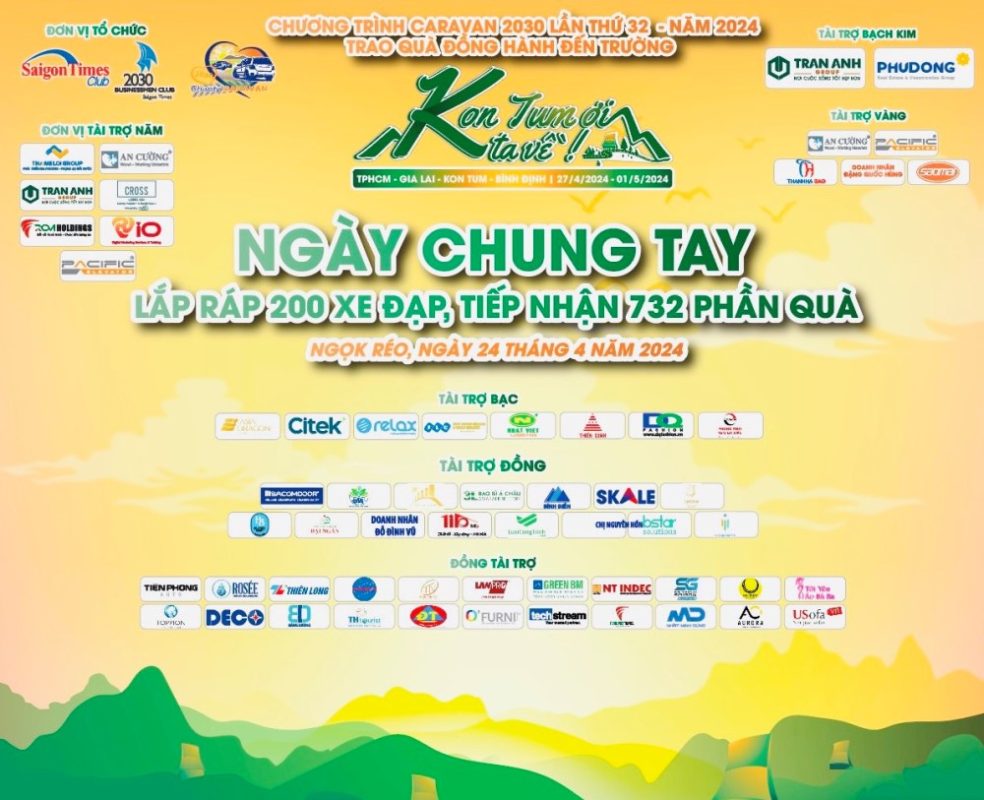Caravan 2030 lan thu 32 nam 2024 Kon Tum Oi Ta Ve