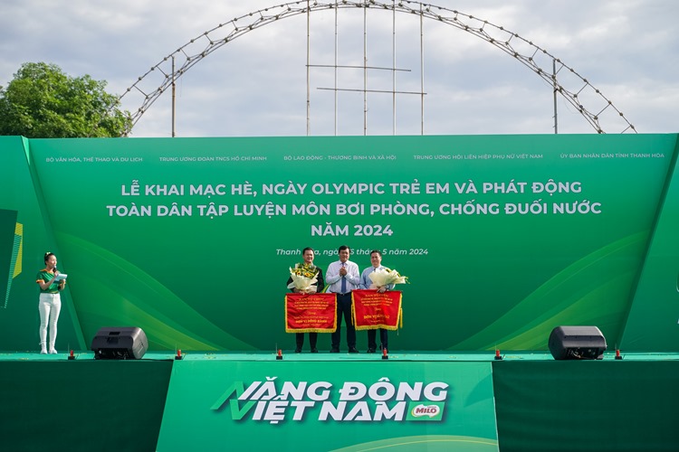 Nestlé MILO đồng hành cùng Lễ phát động toàn dân tập luyện môn bơi phòng, chống đuối nước năm 2024 2 Nestlé MILO