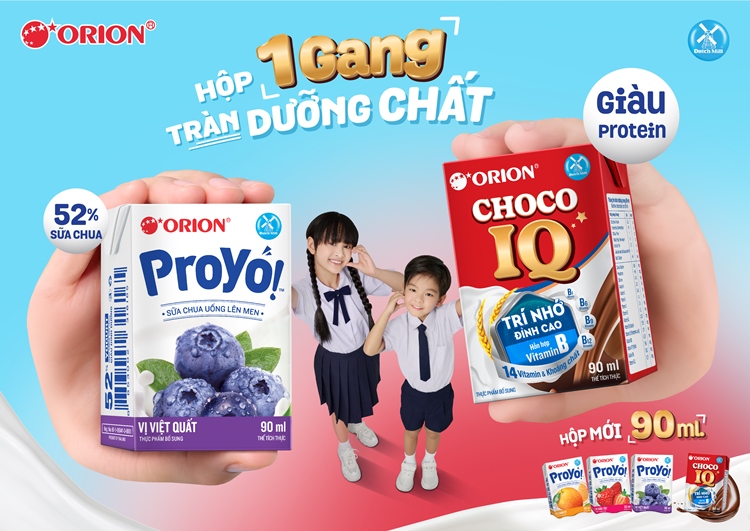 Orion ra mắt sữa dung tích 90ml - Hộp một gang tràn dưỡng chất 1 Orion