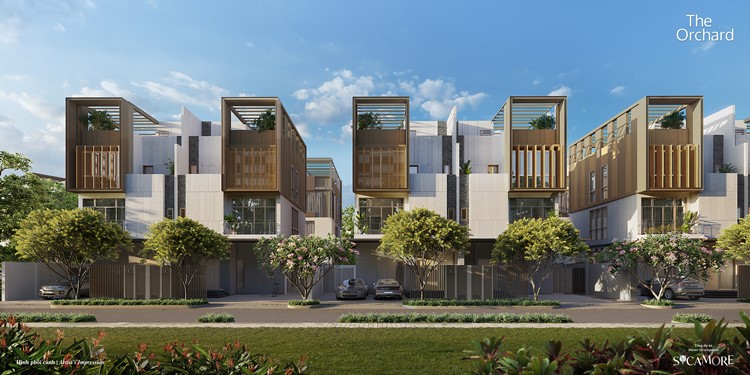 CapitaLand Development giới thiệu phân khu thứ hai Orchard Hill thuộc dự án Sycamore 3 03. The Orchard @SYCAMORE Semi detached Villa