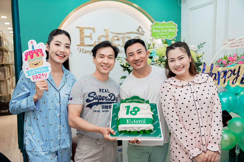 Dàn sao Việt diện pyjama đến mừng sinh nhật thương hiệu Edena lên tuổi 18 2 SINHNHATEDENA9