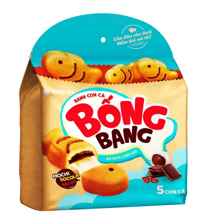 Orion ra mắt bánh con cá 4 lớp độc đáo tiên phong trên thị trường bánh Việt 5 Tui Bong Bang 5P