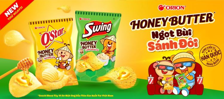Snack honey butter orion
