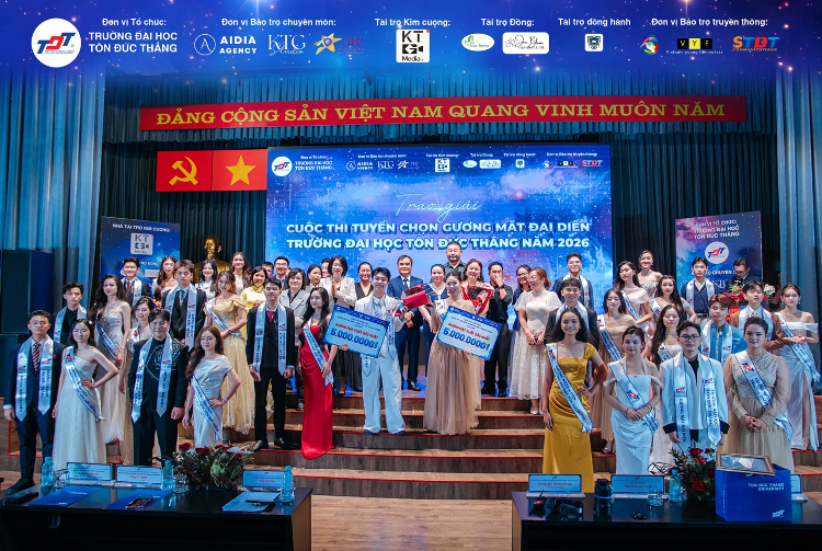 32 sinh vien duoc vinh danh Guong mat dai dien TDTU 2026 san sang lan toa hinh anh sinh vien nha truong