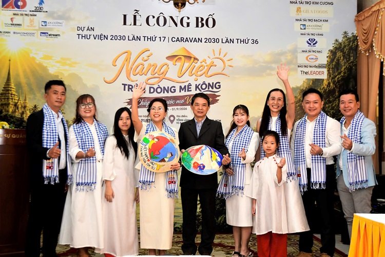 Dự án Thư Viện 2030 xây dựng và trao tặng một thư viện ngoài lãnh thổ Việt Nam 1 Caravan 2030 lan thu 30 2